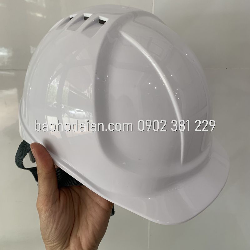 Nón bảo hộ lao động nhựa ABS có lỗ thông hơi N09