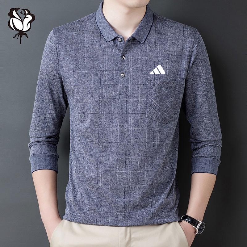 Áo polo Dài Tay Có Túi Hàng Mới Dành Cho Nam