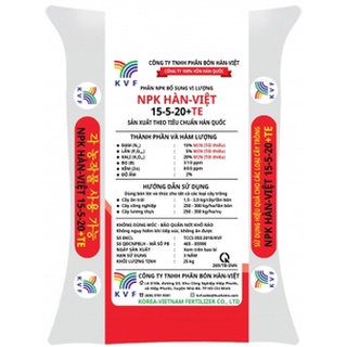 Phân bón NPK HÀN-VIỆT 15-5-20+TE