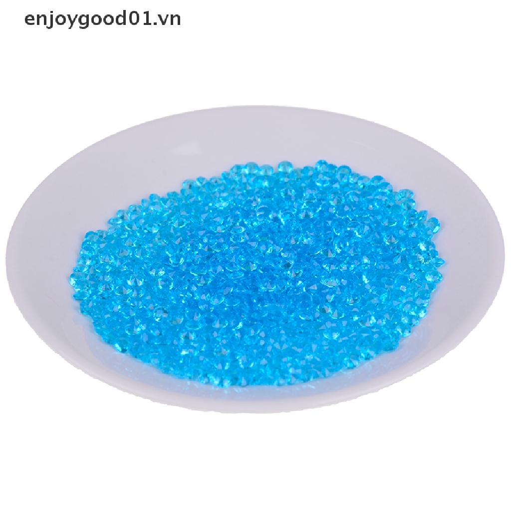 1000 Viên kim cương pha lê bằng acrylic 4mm trang trí bàn tiệc cưới