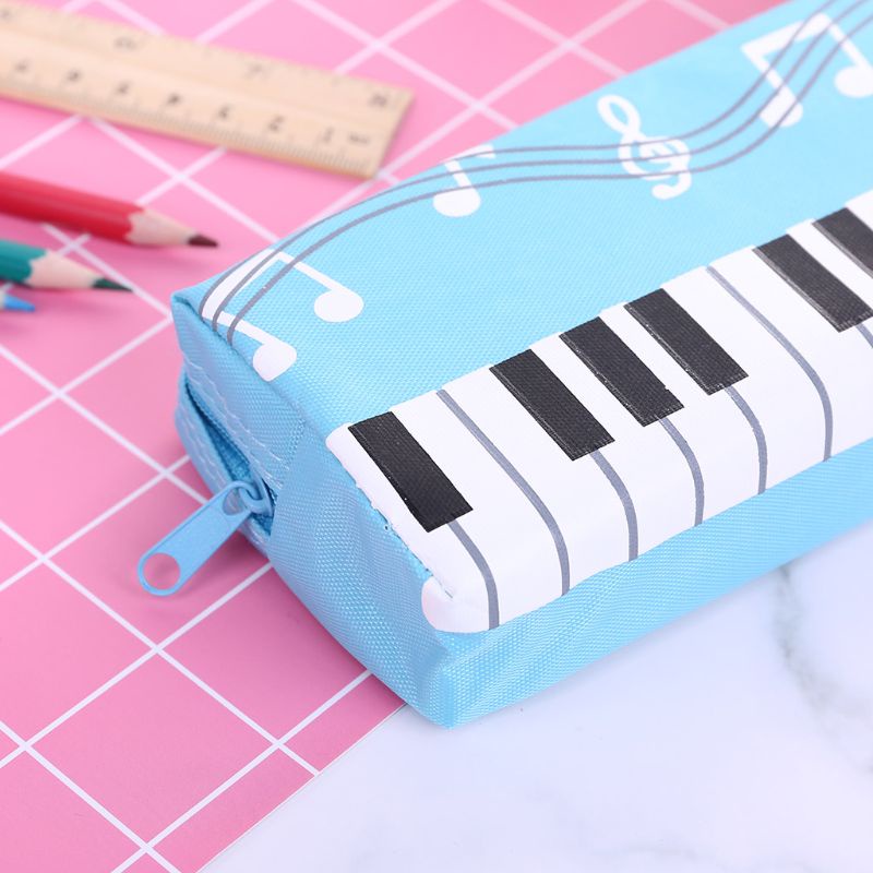 Túi Đựng Bút Hình Phím Đàn Piano Sức Chứa Lớn Tiện Dụng Cho Văn Phòng / Trường Học