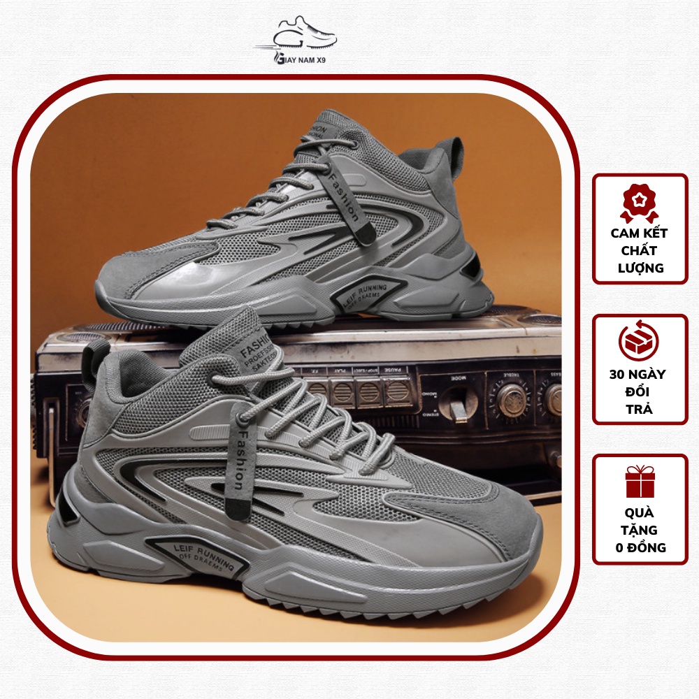 Giày thể thao sneaker nam D99, phong cách trẻ trung năng động, đế cao su non đi cực êm