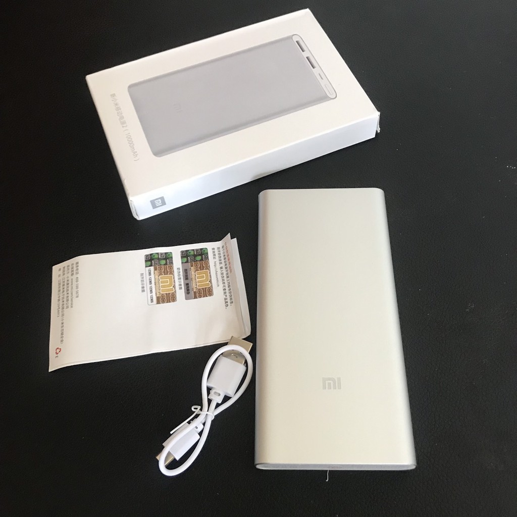 Pin Sạc dự phòng Xiaomi Gen 2 10000 Mah 2 cổng sạc (BẢO HÀNH 1 NĂM)