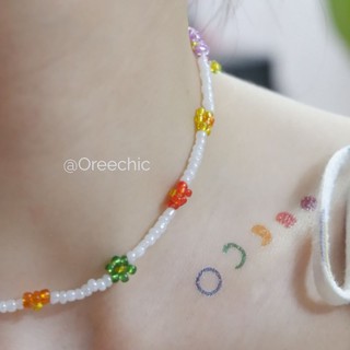 Choker hạt cườm bling