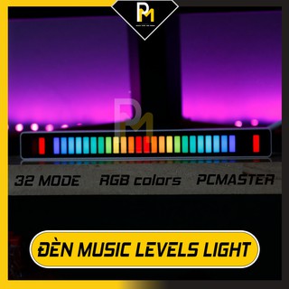 [Hàng xịn] Đèn Musiclevels light nháy theo nhạc nhôm nguyên khối có chip xử lý âm thanh,
