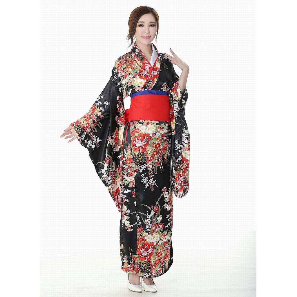 Áo Kimono Cách Tân Tay Dài Phong Cách Nhật Bản
