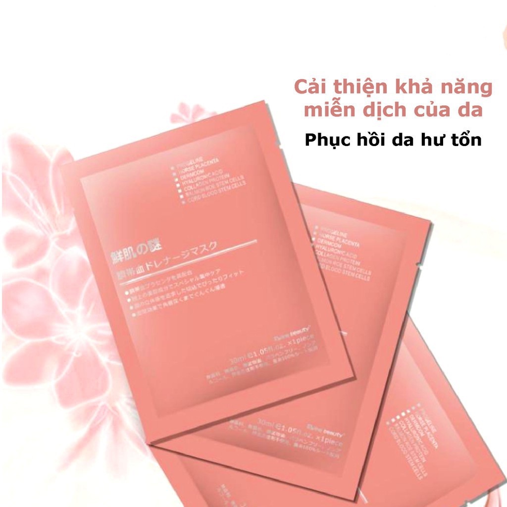 Lẻ 1 Mặt nạ nhau thai Nhật Bản Rwine Beauty Stem Cell Placenta Mask