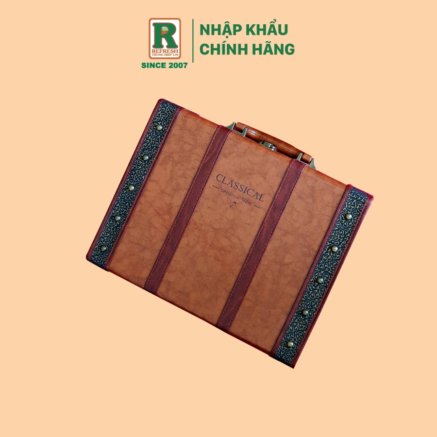 Hộp Da Quà Tết Classical Wine Box