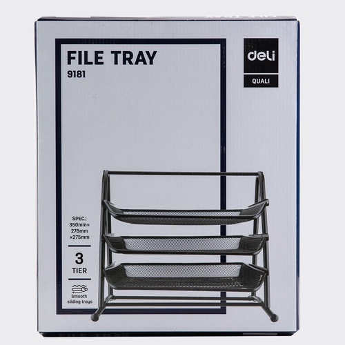 Khay 3 tầng sắt Deli siêu đẹp- 9181