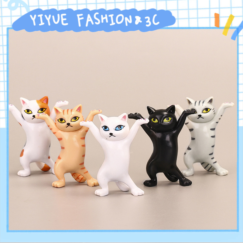 Set 5 Mô Hình Mèo Đang Nhảy Múa Dễ Thương