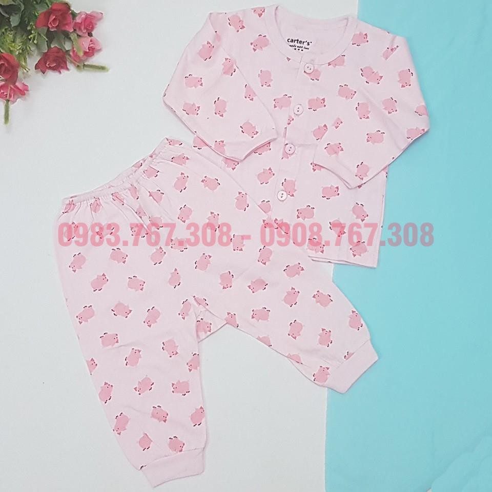 Bộ Quần Áo Dài Tay Cotton Carter In Họa Tiết Dễ Thương Cho Bé - Hàng Việt Nam