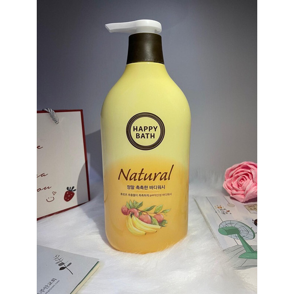 Sữa tắm 💖FREESHIP💖 Sữa tắm Happy Bath Natural Real Mild 900g