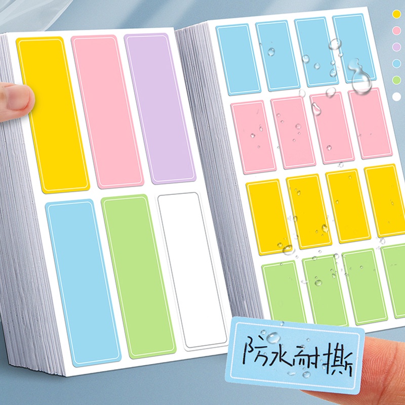 Set 10 Tờ Nhãn Dán Ghi Tên Chống Thấm Nước Nhiều Kích Cỡ Tiện Dụng