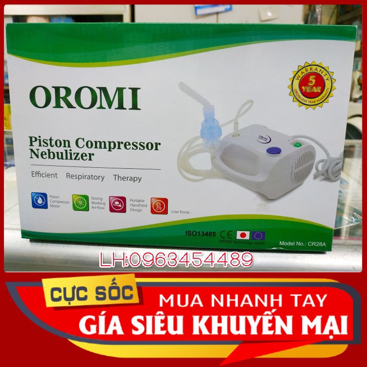 Máy xông mũi họng OROMI bảo hành 5 năm