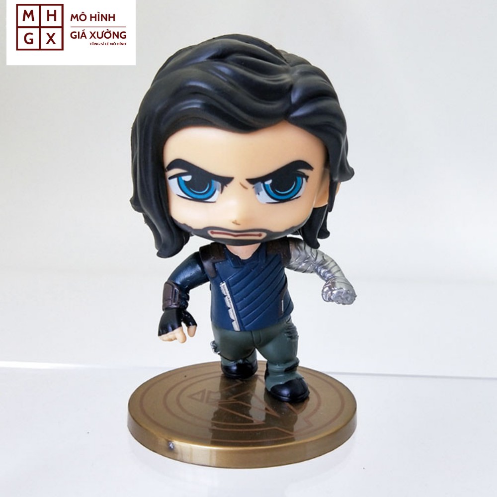 (Có Bán Lẻ) Mô Hình 6 Siêu Anh Hùng Marvel Avengers Cao 11cm Thanos DoctorStrange Thor Loki CaptainAmerica WinterSoldier