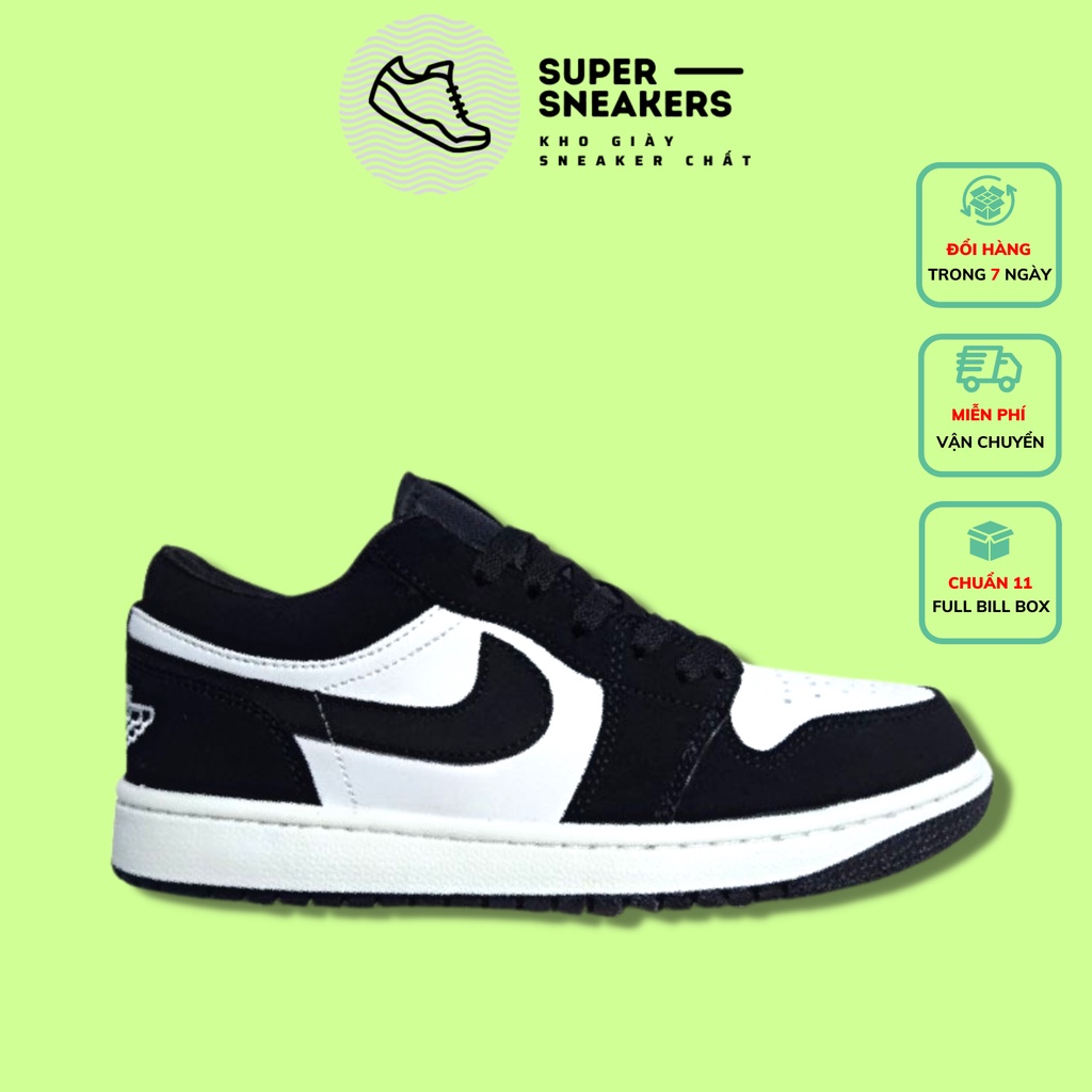 Giày 𝗝𝗼𝗿𝗱𝗮𝗻 𝗣𝗮𝗻𝗱𝗮 Thấp Cổ Nam Nữ Hot Trend, Giày Thể Thao Sneaker Jordan Panda Cổ Thấp Trắng Đen Thời Trang