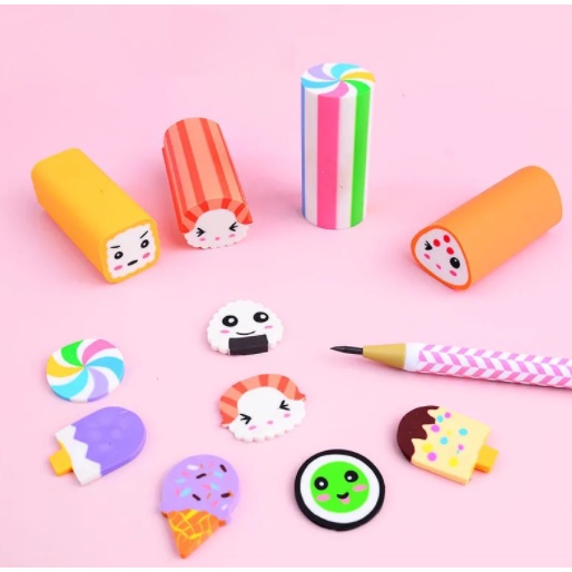 Tẩy dài sushi T78 gôm bánh kem cute tẩy dễ thương