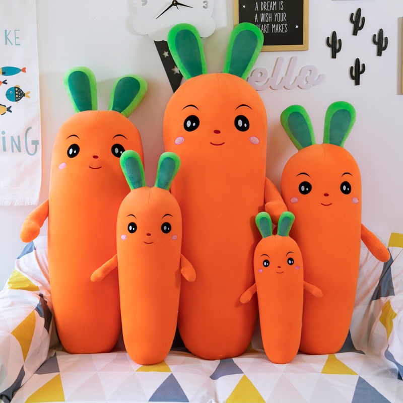 Gối Ôm Nhồi Bông Hình Củ Cà Rốt Dễ Thương