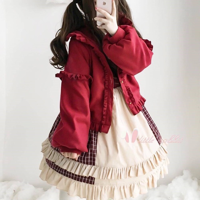[có sẵn] Áo khoác Lolita nỉ bông | BigBuy360 - bigbuy360.vn
