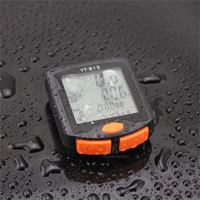 Đồng hồ đo tốc độ xe đạp hiển thị màn hình LCD kỹ thuật số tiện lợi