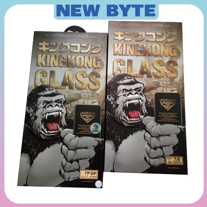 Kính cường lực nhám chống bám vân tay King Kong cho điện thoại IP, miếng dán màn hình bảo vệ chống xước cho điện thoại