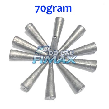 [ĐỦ SIZE] Chì nhọn, chì chạy câu cá 2g - 4g - 7g - 15g - 20g - 25g - 30g - 40g - 50g - 70g - 80g - 100g