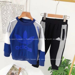 bộ nỉ adidas cho bé trai/gái