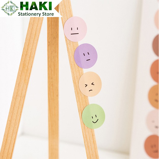 Sticker cute hình mặt cười HAKI dễ thương, hình dán sticker hàn quốc trang trí sổ đáng yêu giá rẻ ST03