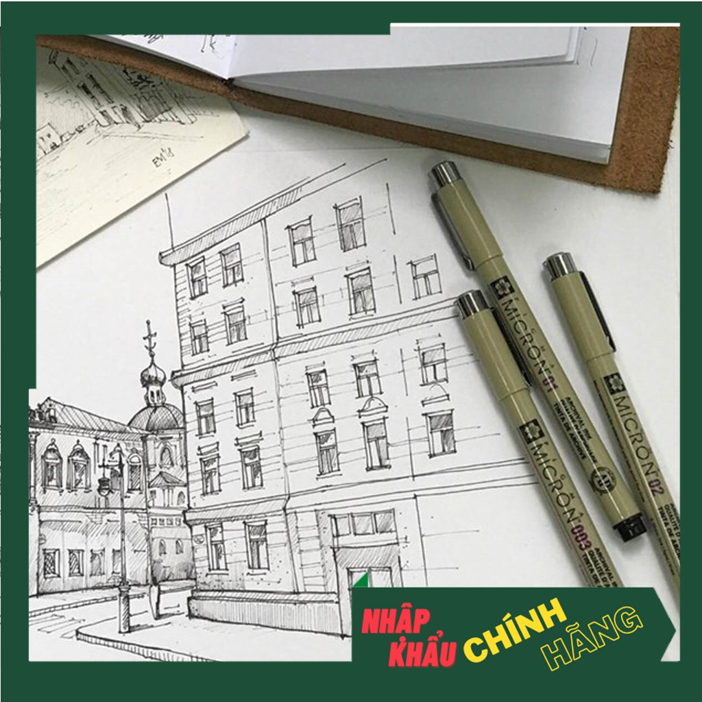 BÚT LINE, BÚT ĐI NÉT SAKURA PIGMA MICRON - MỰC ĐEN - Dùng cho vẽ Manga, diễn họa...