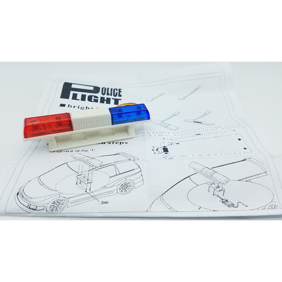 ĐÈN LED POLICE TRANG TRÍ XE MÔ HÌNH ĐIỀU KHIỂN
