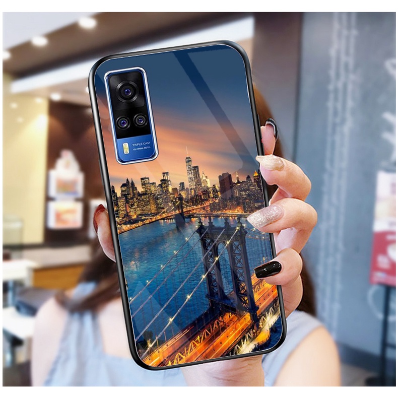 Ốp Lưng VIVO Y51 2020,Y53s ,Y72 5G Ốp kính bóng cao cấp mới nhất