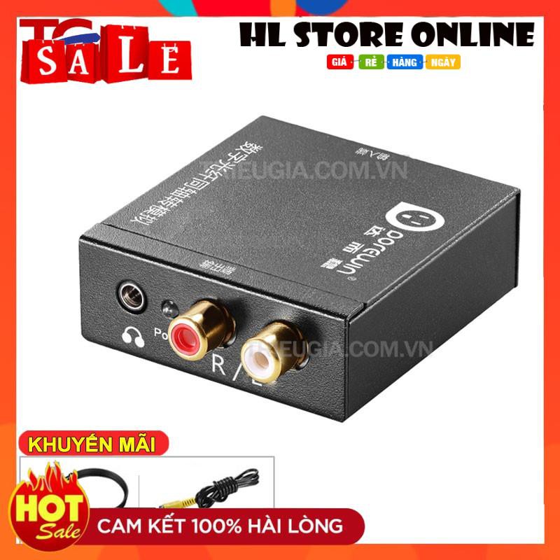 💖 Bộ Chuyển Âm Thanh Từ TV 4K Quang Optical Sang Audio AV Ra Amply - Dorewin C1118