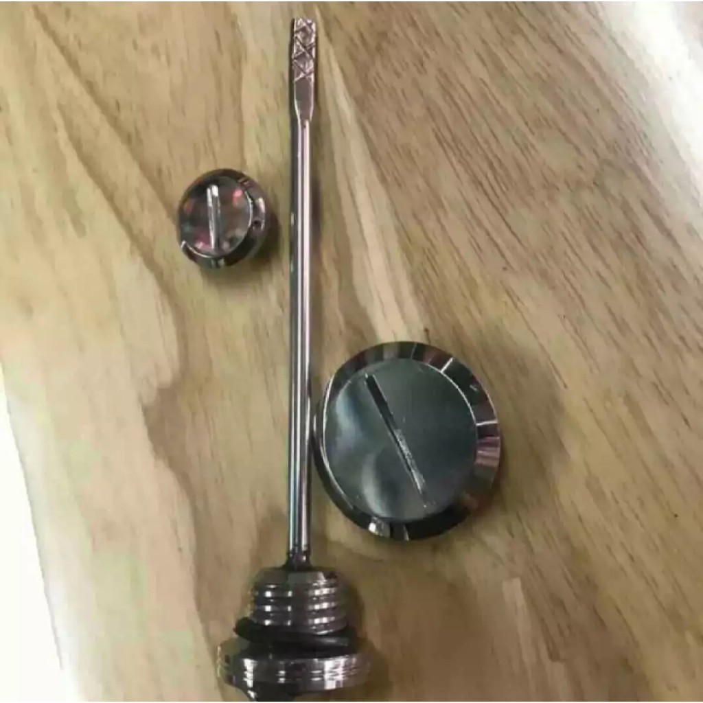 Cặp nút lốc đề và ty nhớt inox cho Dream , Wave