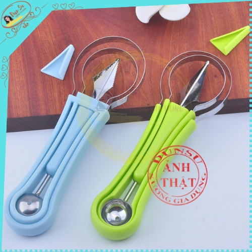 Bộ Dụng Cụ Dao Dĩa Cắt Tỉa Hoa Quả Rau Củ Chuyên Nghiệp Tiện Lợi Chất Liệu Thép Không Gỉ DunSu