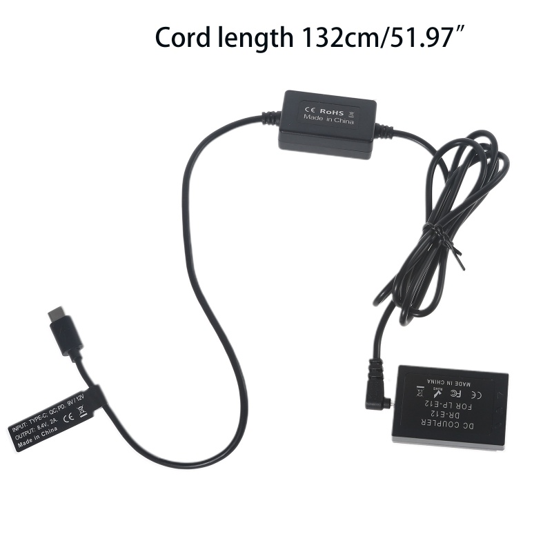 Dây Cáp Nguồn Máy Ảnh LP E12 Cho M2 M10