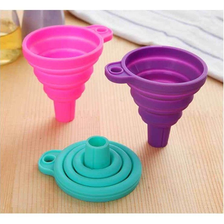Phễu mini gấp gọn silicon đa năng, phễu tiện dụng rót nước nhỏ gọn
