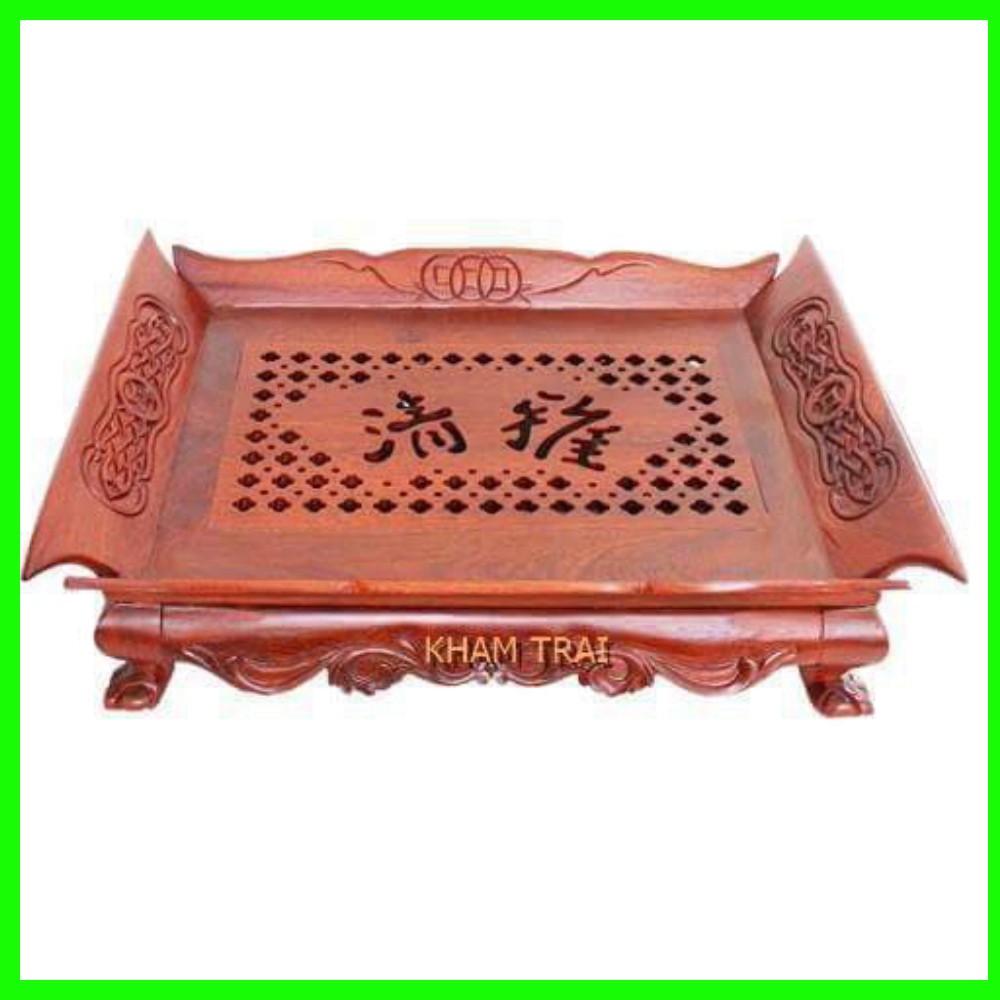 Khay trà Khổng Minh gỗ hương-Khay trà cuốn thư gỗ hương-Khay trà không minh