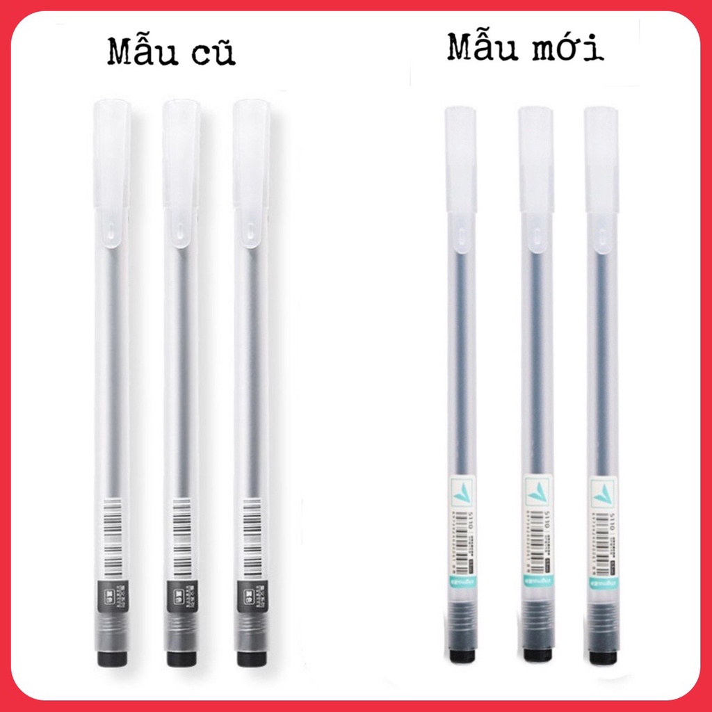 Bút bi nước văn phòng Sunshine bút mực gel Resun ngòi 0.5mm mực xanh đen đỏ, khô nhanh