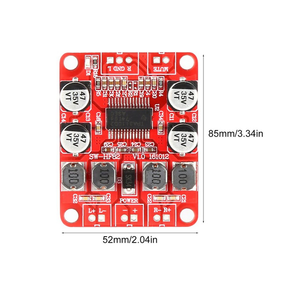 Mạch khuếch đại âm thanh TPA3110 2 kênh HF82 tiện dụng