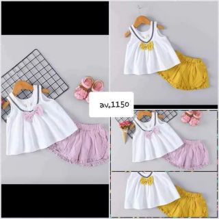 Bộ thun coton bé gái