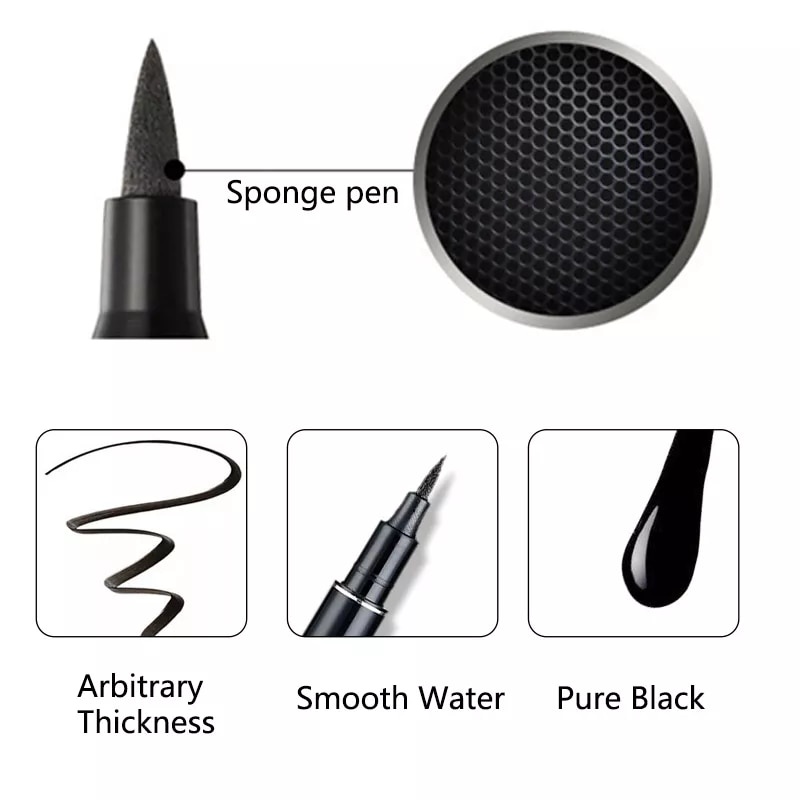 [Hàng mới về] Bút kẻ mắt dạng lỏng BIG EYE màu đen chống nước và nhòe lâu trôi | BigBuy360 - bigbuy360.vn