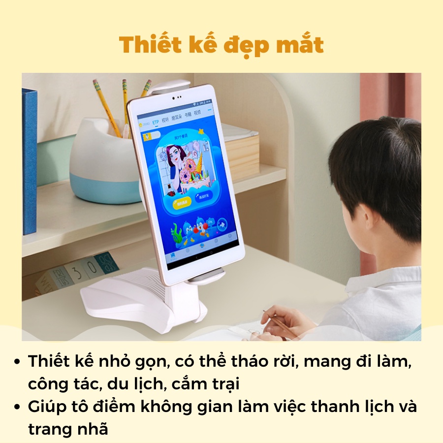 GIÁ ĐỠ IPAD MÁY TÍNH BẢNG GẤP GỌN CAO CẤP DỄ DÀNG CHO HỌC SINH, NHÂN VIÊN VĂN PHÒNG