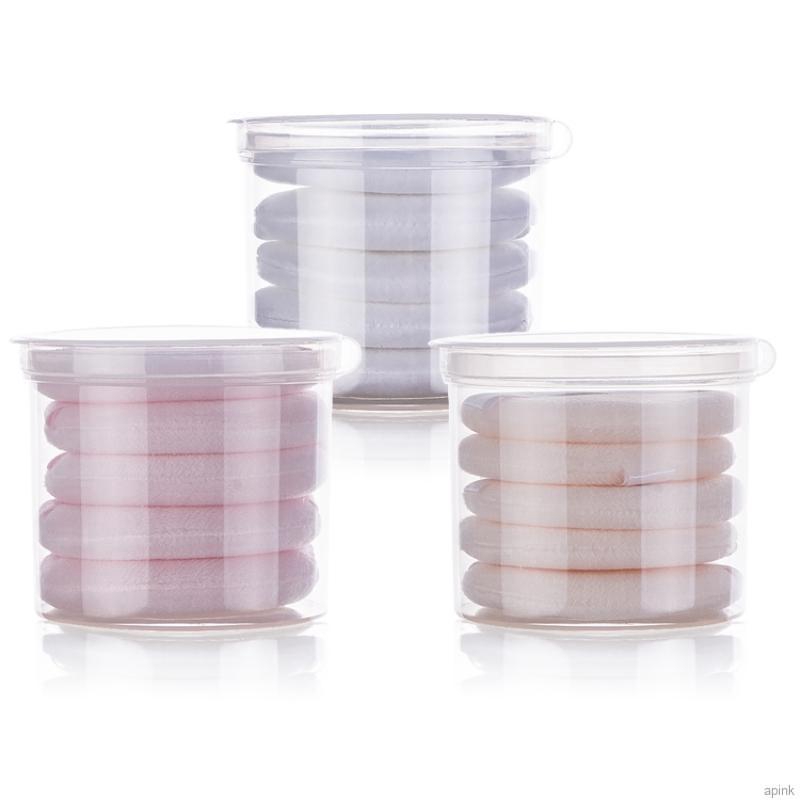 Set 5 Mút Trang Điểm Hình Tròn Sử Dụng Được Cả Khi Khô Và Ướt