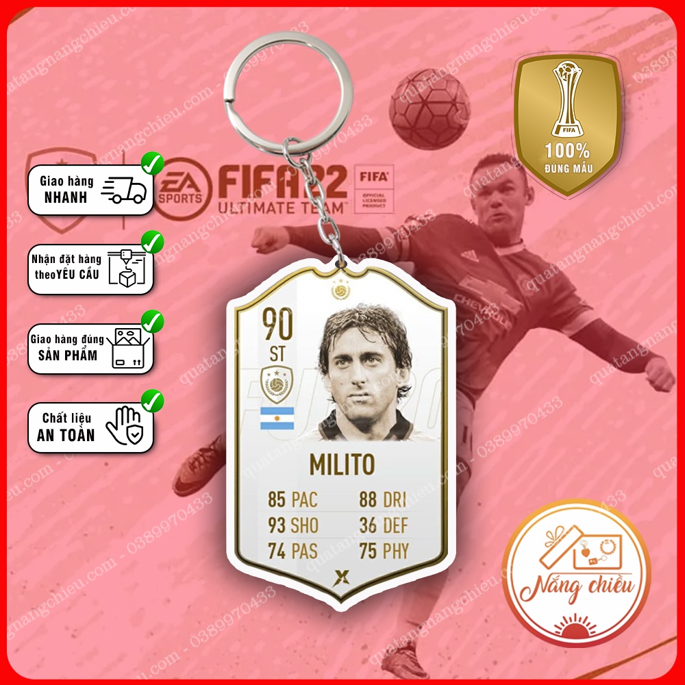 Móc khóa CLB Inter Milan, Móc khóa FIFA Online - Thiết kế với mọi nhân vật ☘️MÓC KHÓA FIFA☘️