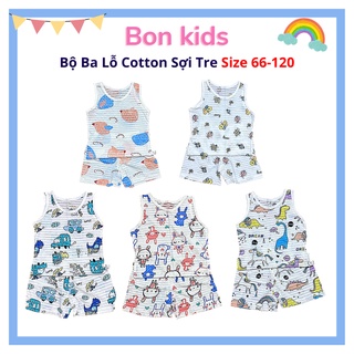 Bộ ba lỗ sợi tre hàng qc đẹp size 66-120,đồ bộ ba lỗ cotton sợi tre