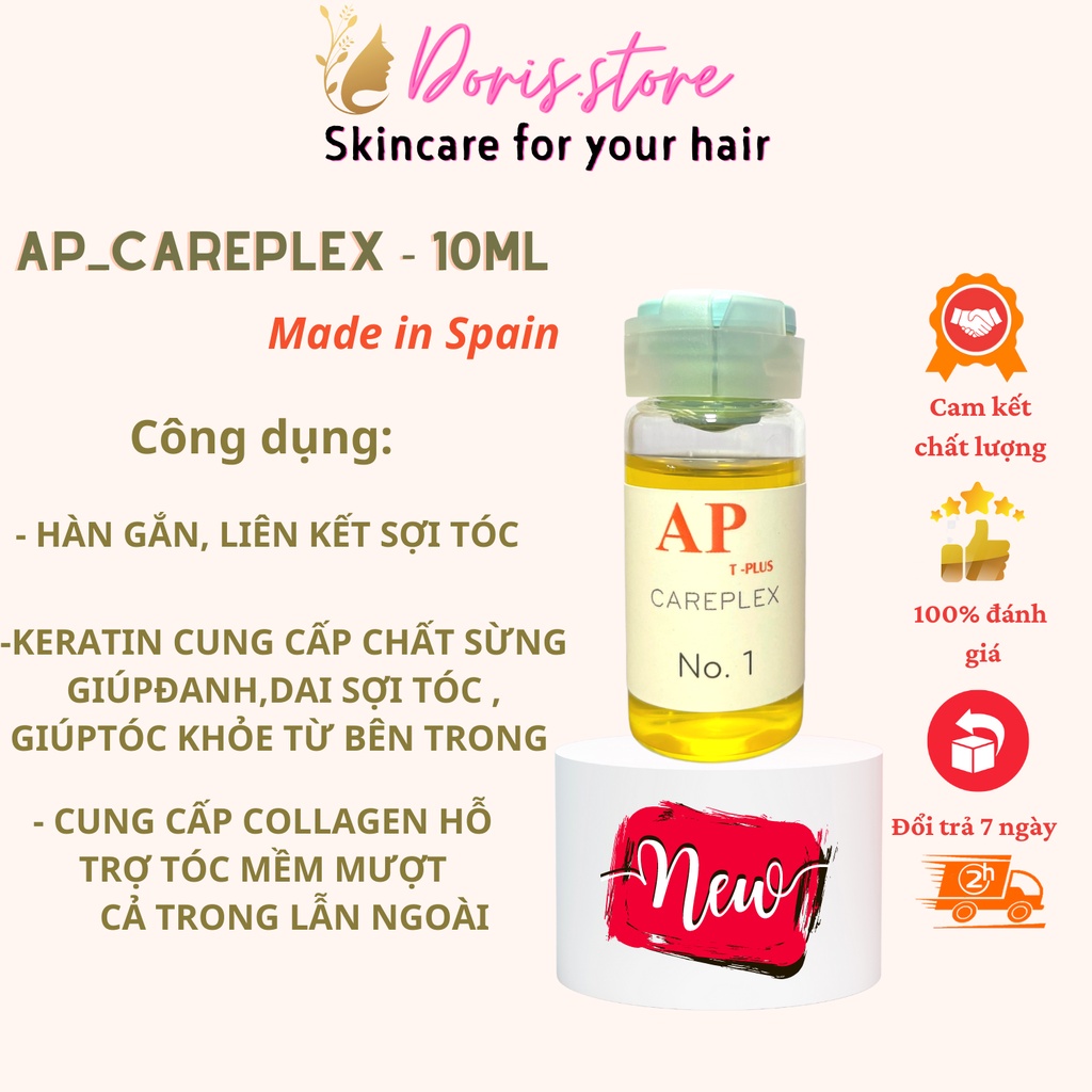 Huyết Thanh CAREPLEX Hàn Gắn Liên Kết Sợi Tóc Phục Hồi Tóc Hư Tổn 10ML