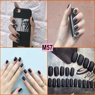 Bộ 24 Móng Tay Giả Nhám M57 (keo dán)