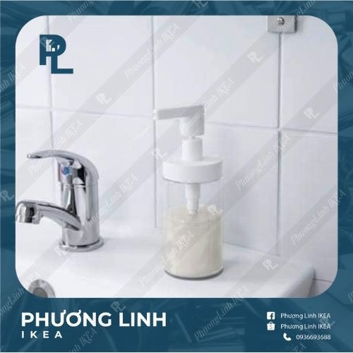 CHAI THỦY TINH ĐỰNG NƯỚC RỬA TAY 200ML IKEA