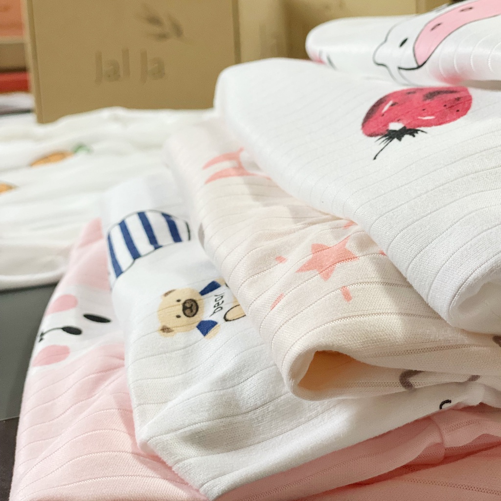 Váy ngủ dài tay thu đông cotton thun tăm đầm ngủ dáng suông đuôi cá phong cách công chúa Hàn Quốc dễ thương JALJA Vay04