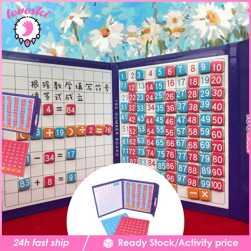 Bộ Đồ Chơi Bảng Đánh Số 1-100 Chữ Số Giáo Dục Cho Bé Từ 3 Tuổi